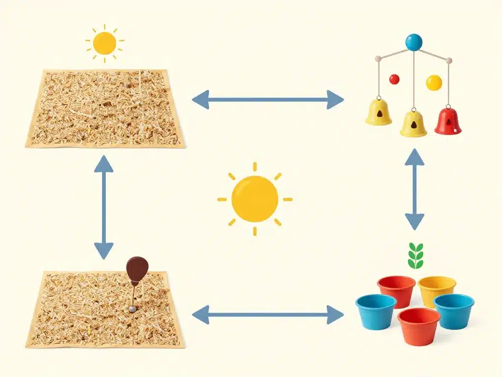 activite fete de la musique creche parcours sensoriel musical pour enfants