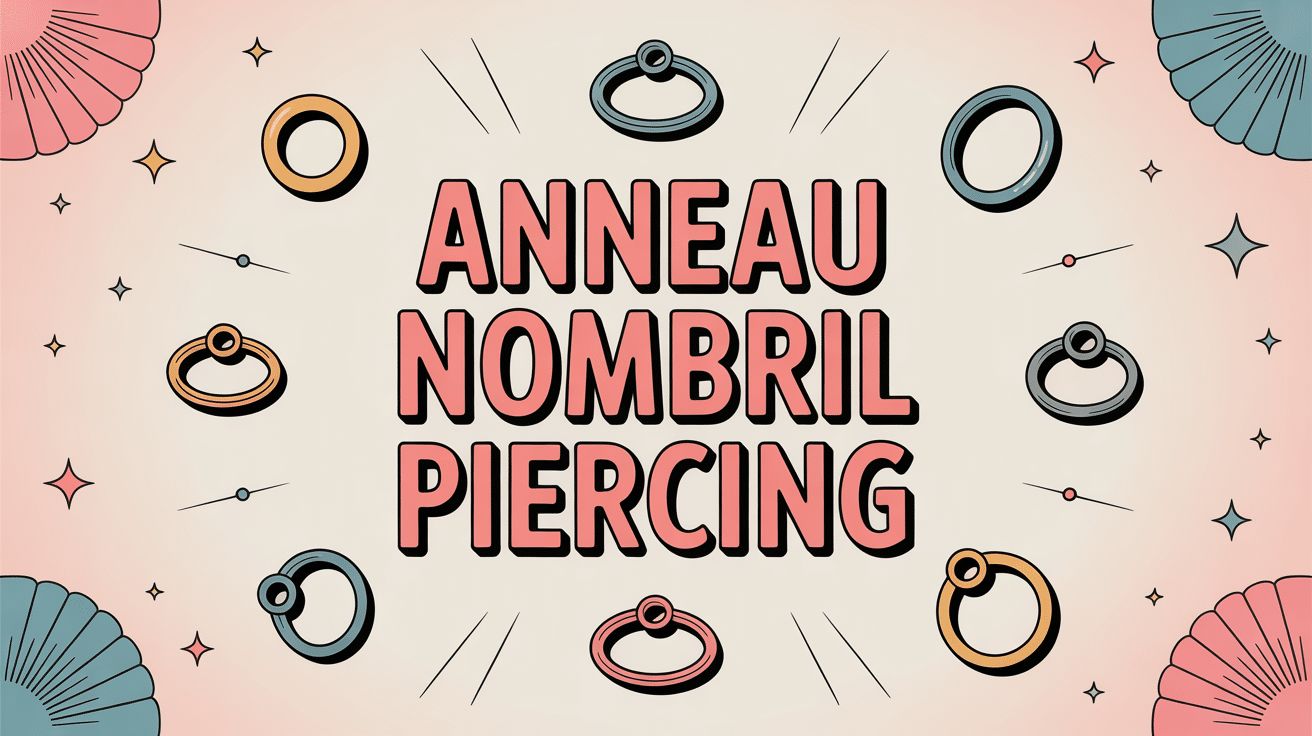 illustration choix styles anneau nombril piercing