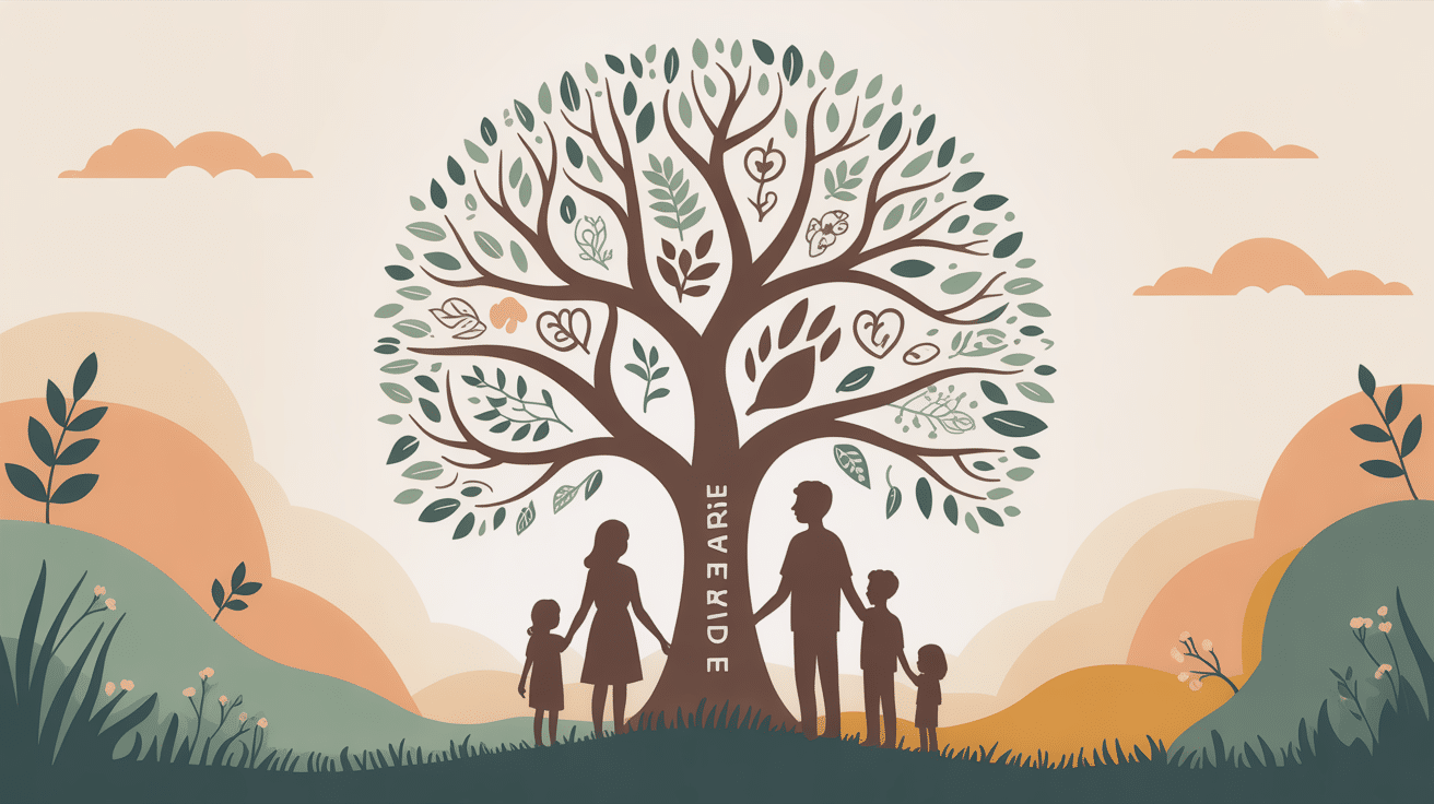arbre de naissance symbole famille racines branches