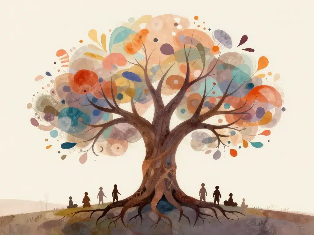 arbre de naissance racines ancêtres croissance