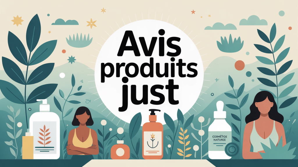 avis produits just visuel cosmétique naturel