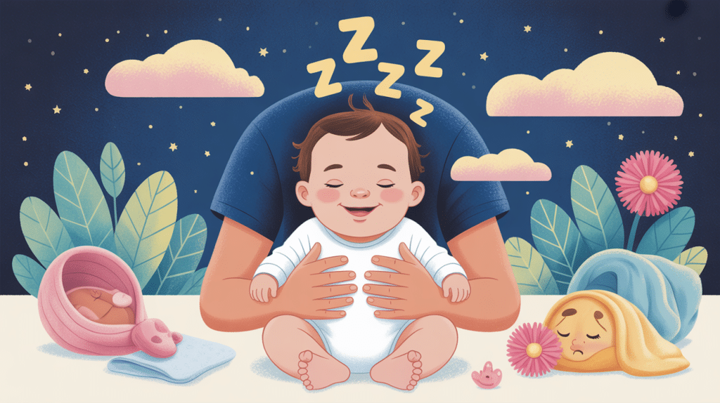 bébé s'endort au biberon et réclame 1h après dans une ambiance nocturne