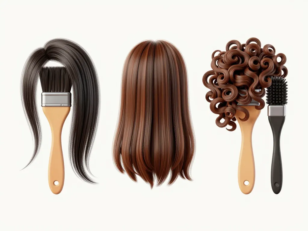 Différents modèles de brosse anti fourche adaptés aux cheveux fins épais bouclés