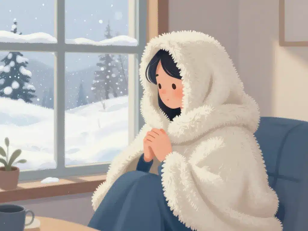 Chale polaire doux chaleur confort intérieur