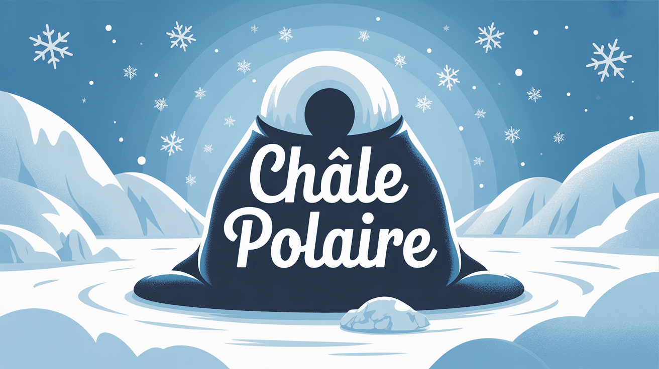 Chale polaire stylisé ambiance hiver cocooning