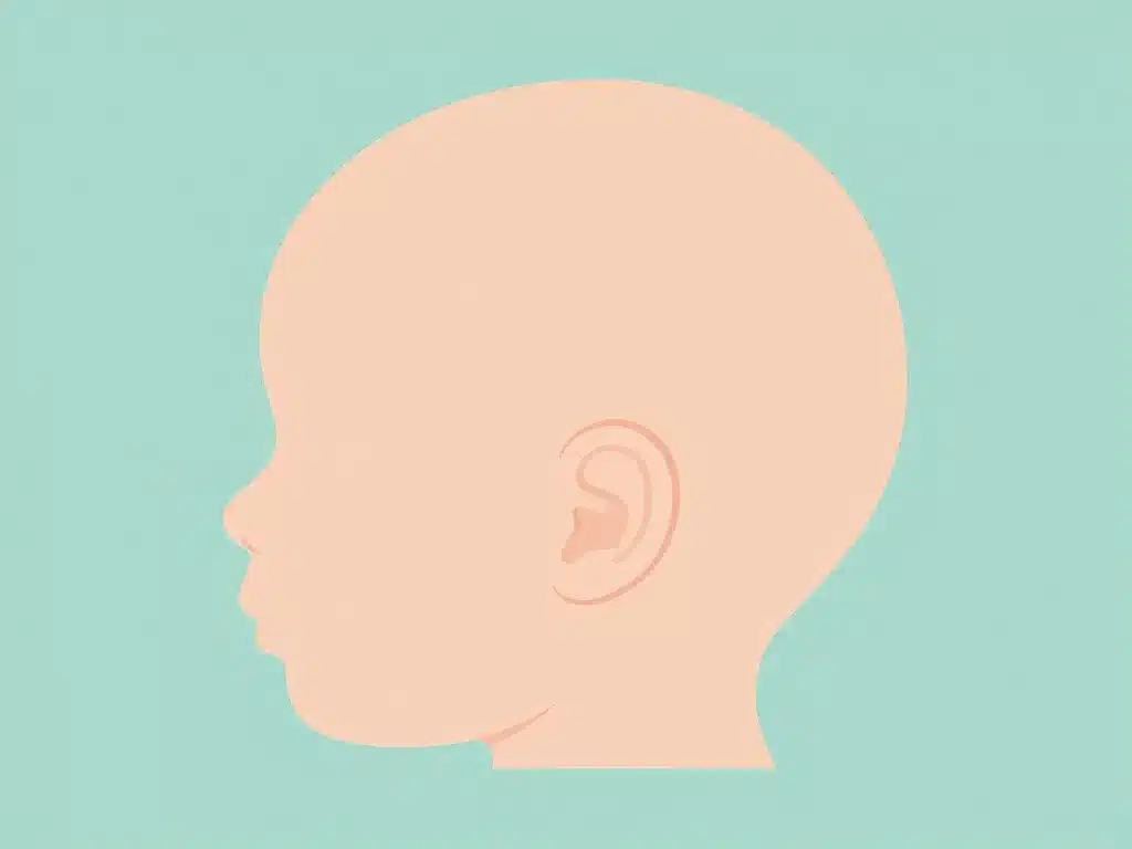 Diagramme anatomique oreille décollée bébé