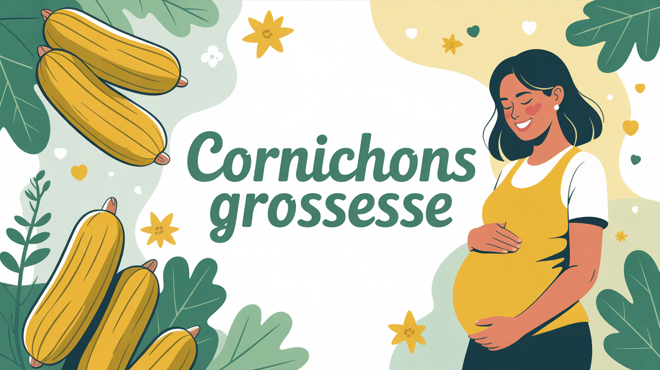 femme enceinte entourée de cornichons illustration moderne cornichon enceinte