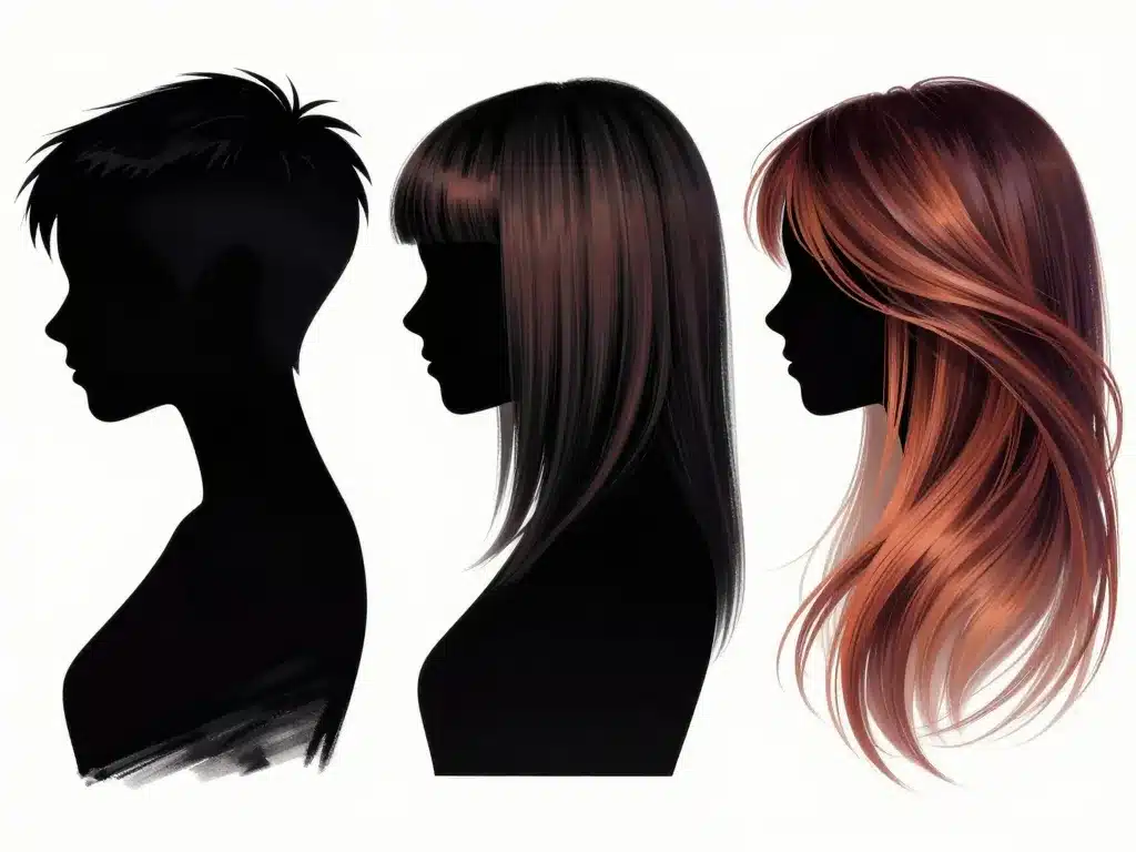 différentes longueurs coupe rock femme