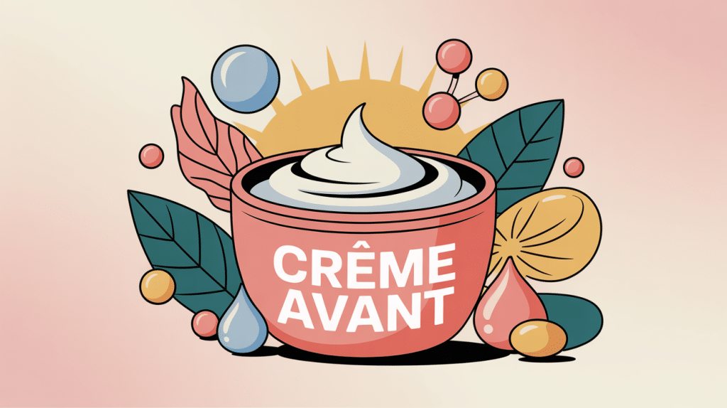 illustration crème avant avis moderne