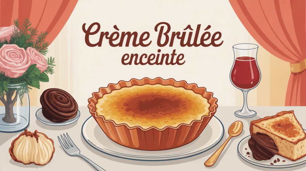 illustration creme brulee enceinte title