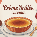 illustration creme brulee enceinte title