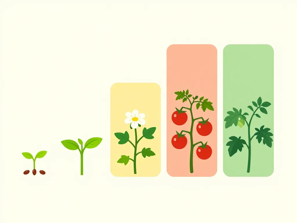 cycle de vie et durée de vie d'un plant de tomate cerise