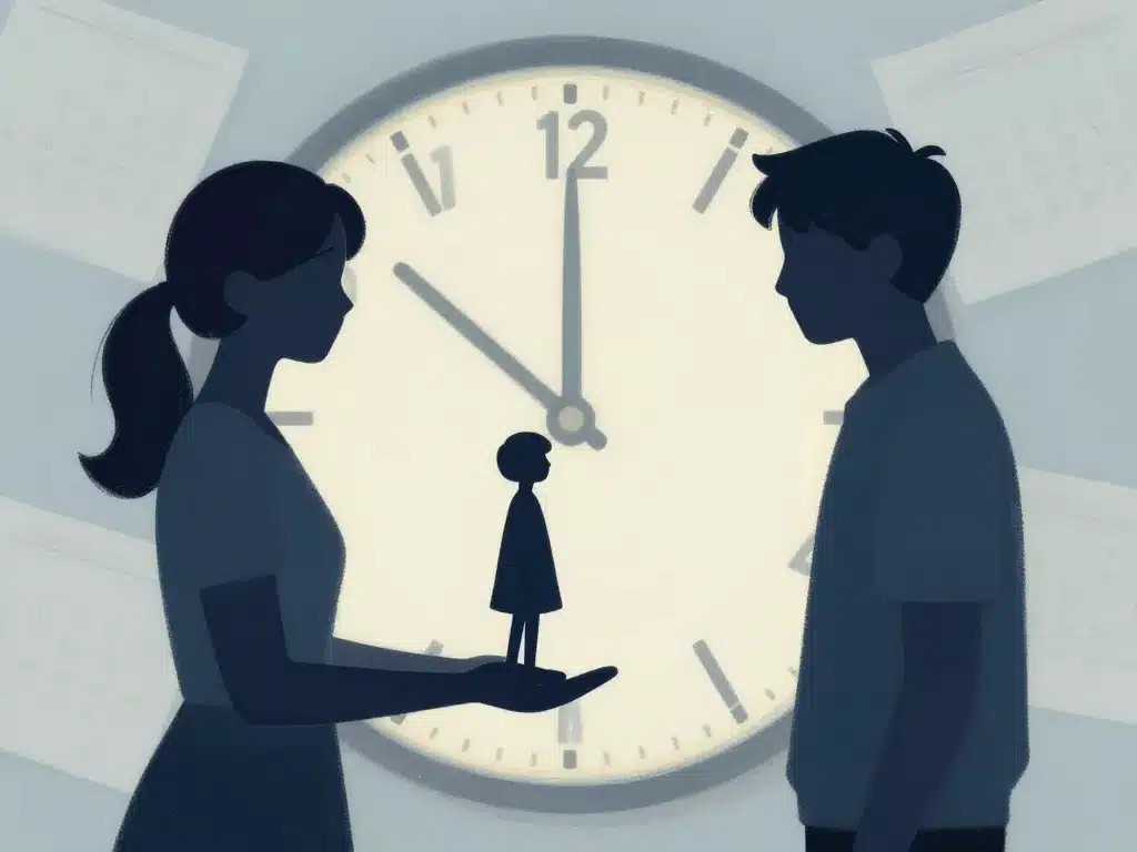 droit de visite horaires non respectés image remise enfant horloge