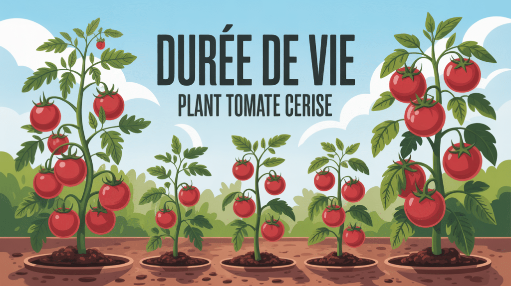 durée de vie d'un plant de tomate cerise au potager en saisons