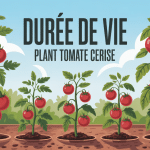 durée de vie d'un plant de tomate cerise au potager en saisons