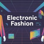 illustration electronic fashion vêtements digitaux LED