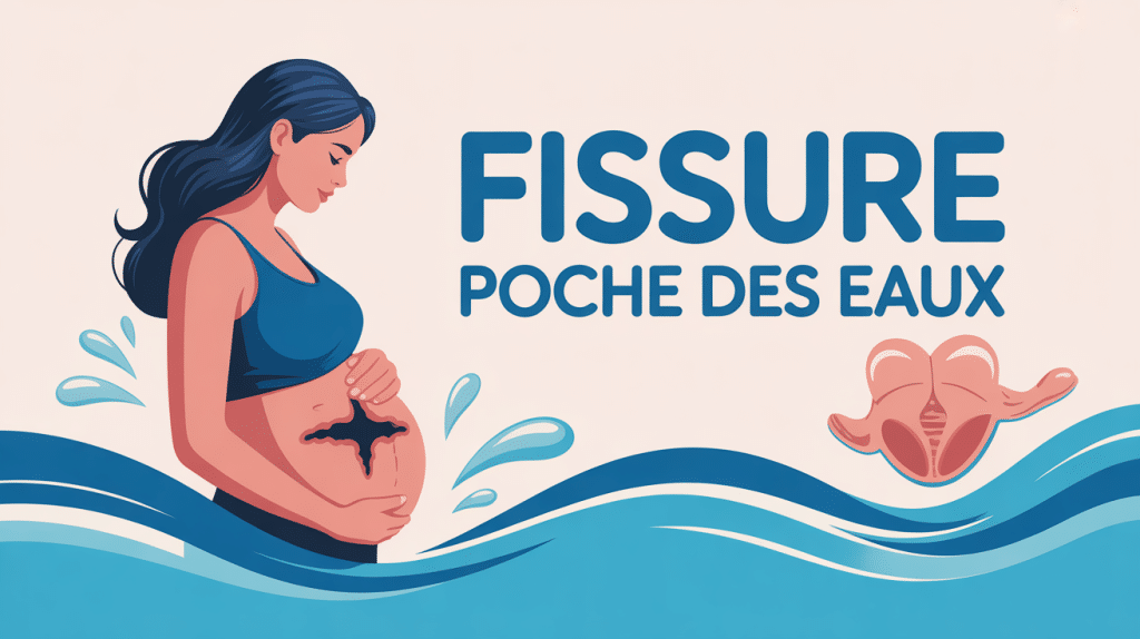 illustration fissure poche des eaux test papier toilette grossesse