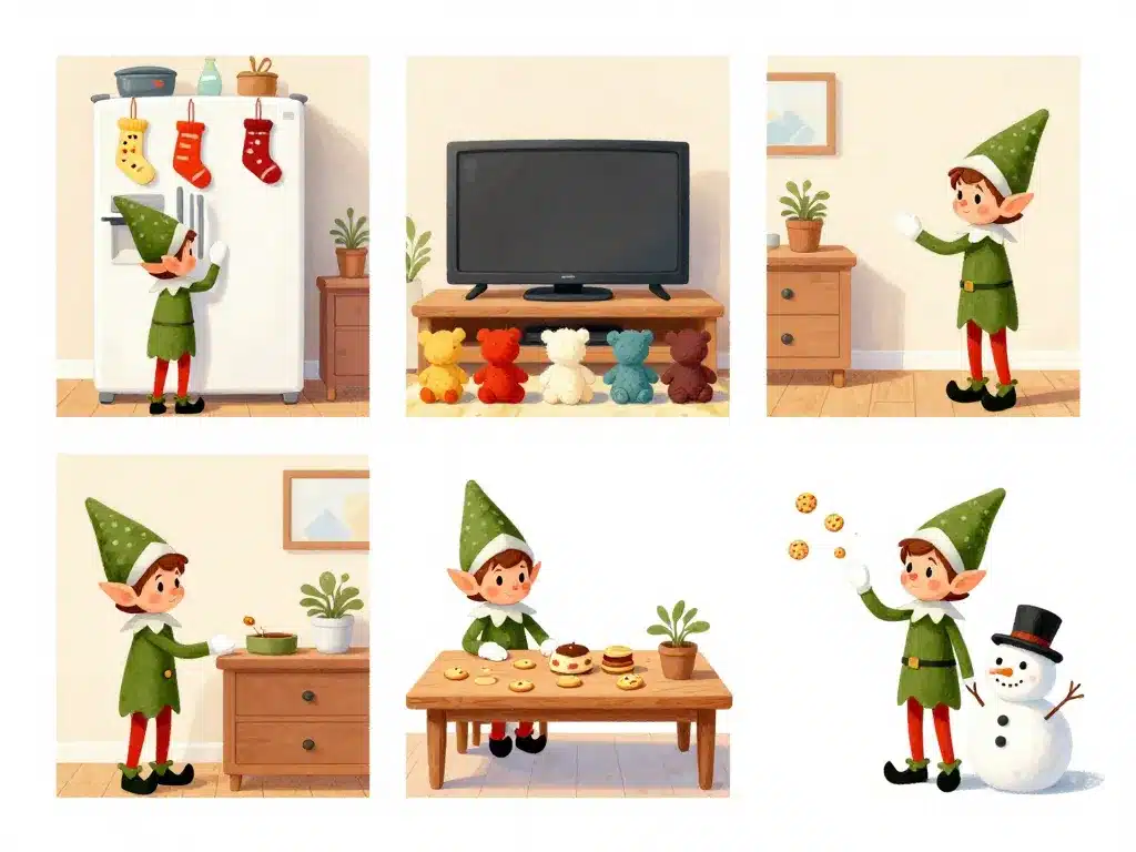 Farces du lutin dans la maison pour lettre lutin farceur à imprimer
