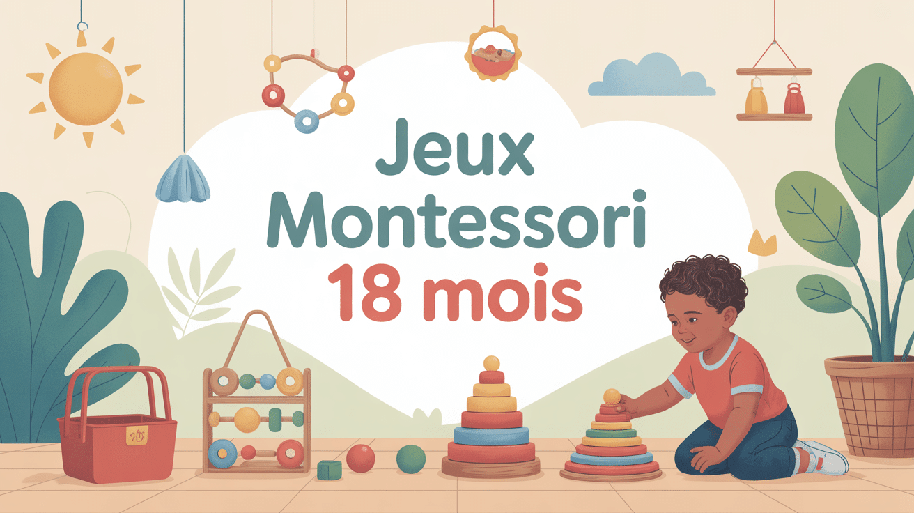 illustration jeux montessori 18 mois ambiance éducative