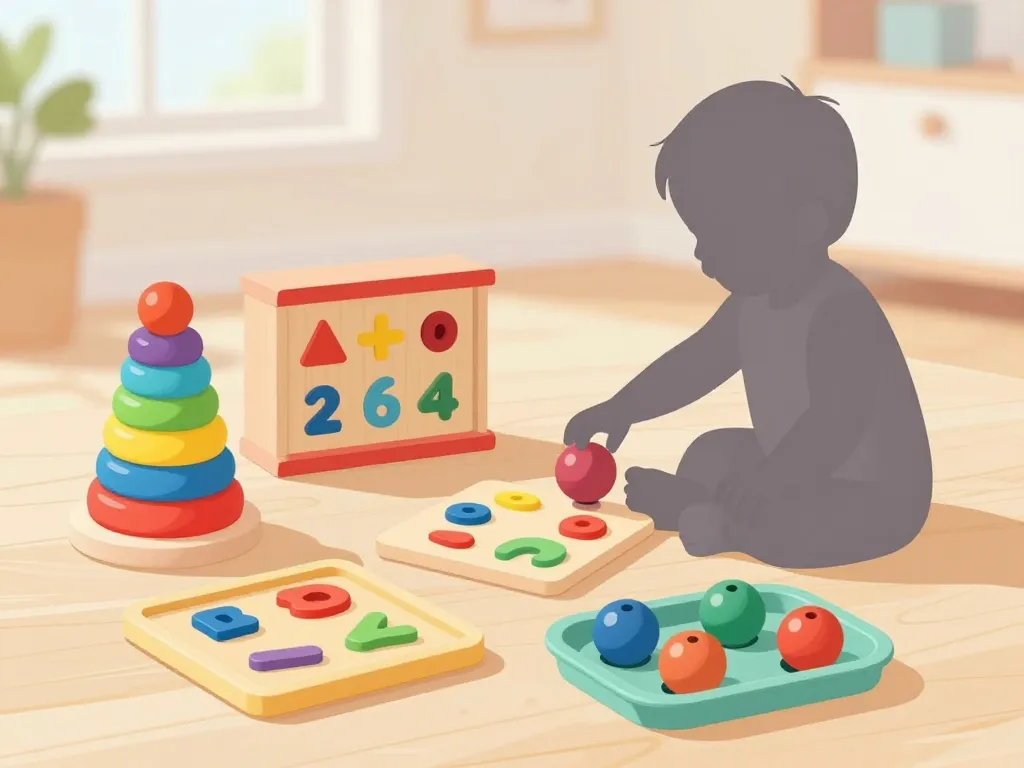 jeux montessori 18 mois jouets éducatifs sur table