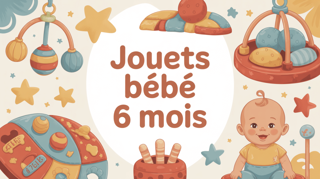 Jouet bébé 6 mois illustration ensemble de jouets