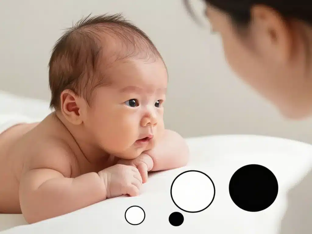 livre bebe 0-3 mois montessori bébé observe formes noires et blanches