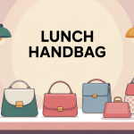 Lunch handbag stylés sur une table