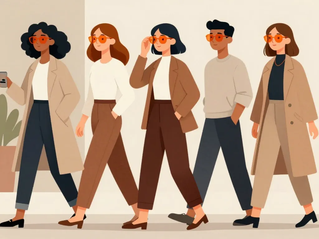 Personnes avec lunettes oranges mode et sécurité