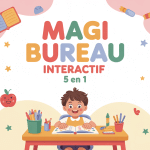 magi bureau interactif 5 en 1 enfant ludique ambiance joyeuse