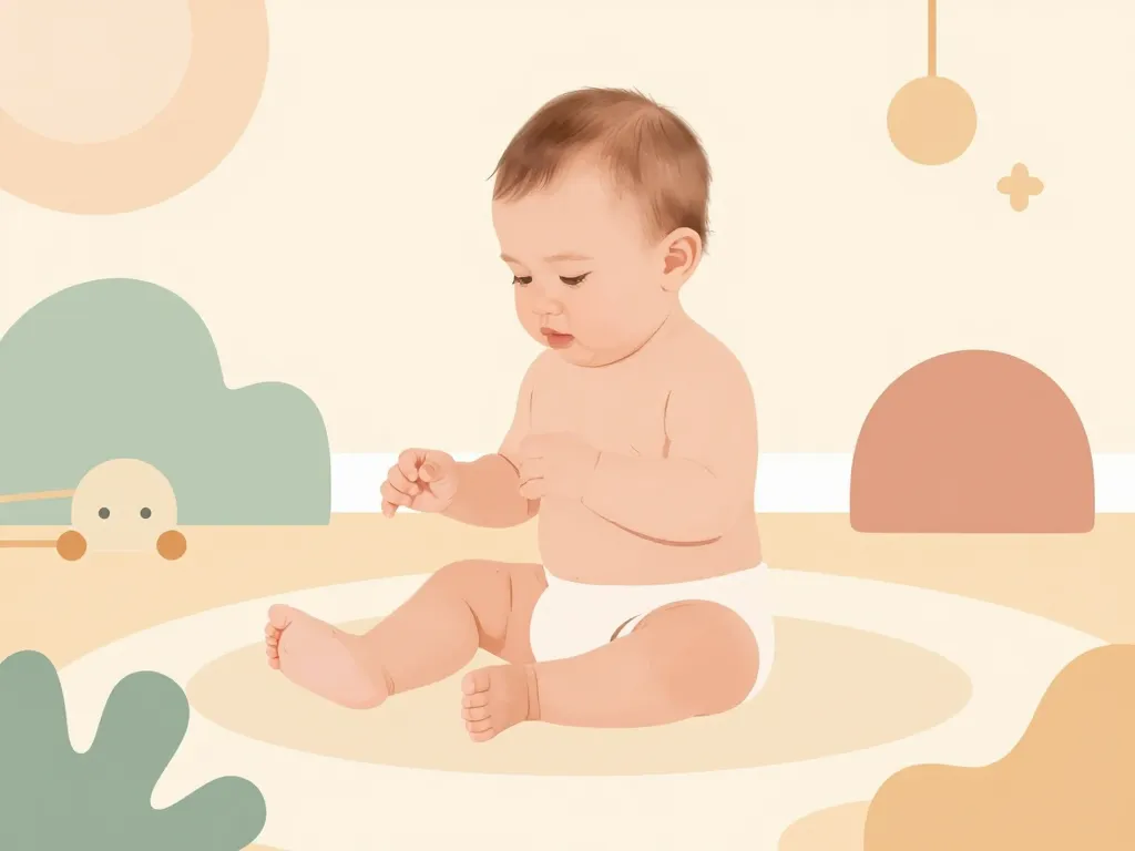 mon bébé secoue sa tête de gauche à droite rapidement, illustration exploration développementale