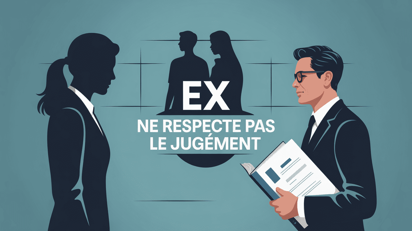 mon ex ne respecte pas le jugement que faire image juge séparation