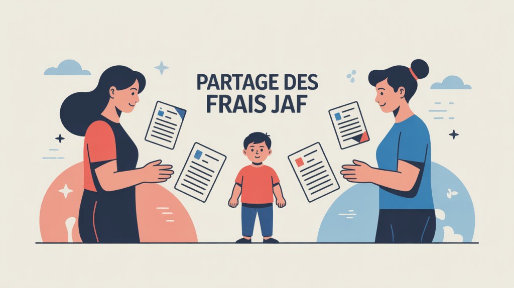 illustration non respect du partage des frais après décision du jaf