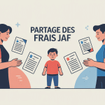 illustration non respect du partage des frais après décision du jaf