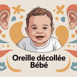 Illustration oreille décollée bébé titre au centre