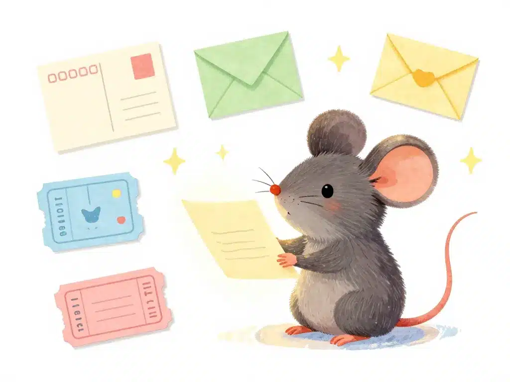 petit mot de la petite souris à imprimer sélection modèle personnalisé