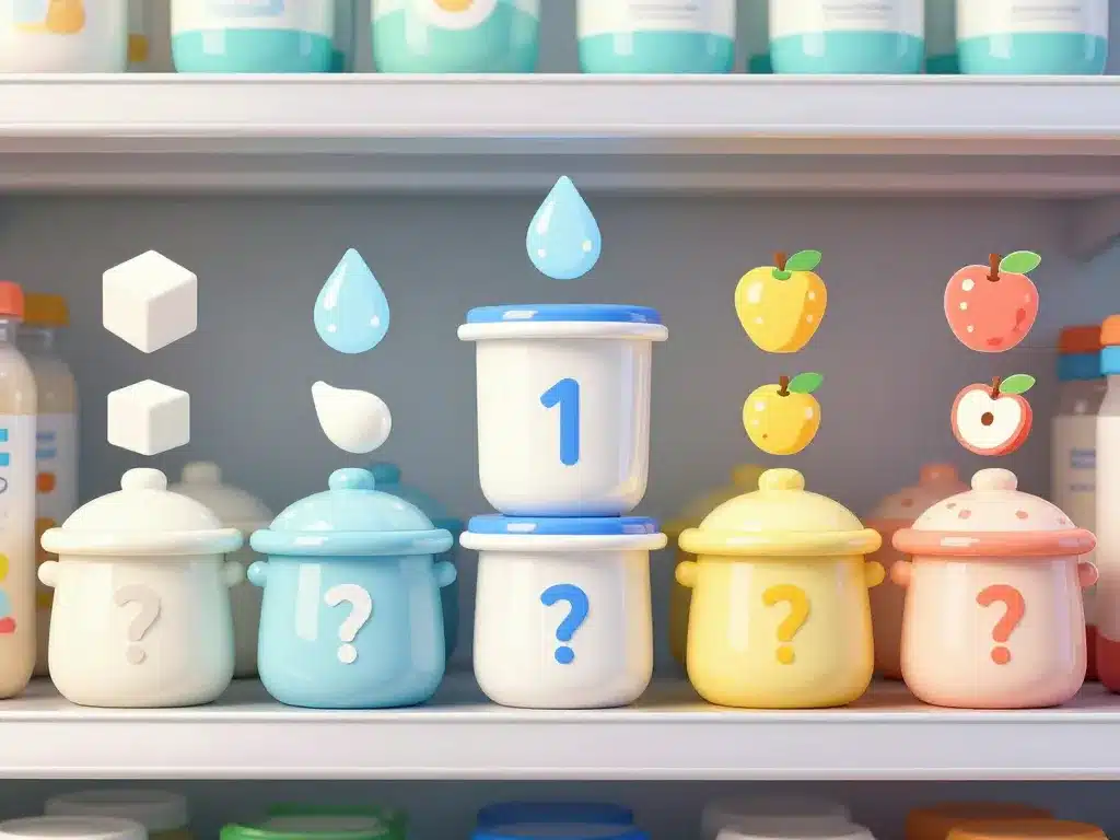 comparatif produits laitiers petit suisse bébé