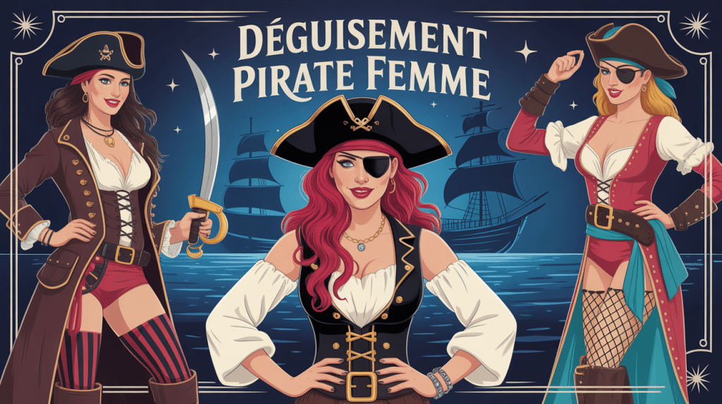 pirate deguisement femme illustration costumes et accessoires