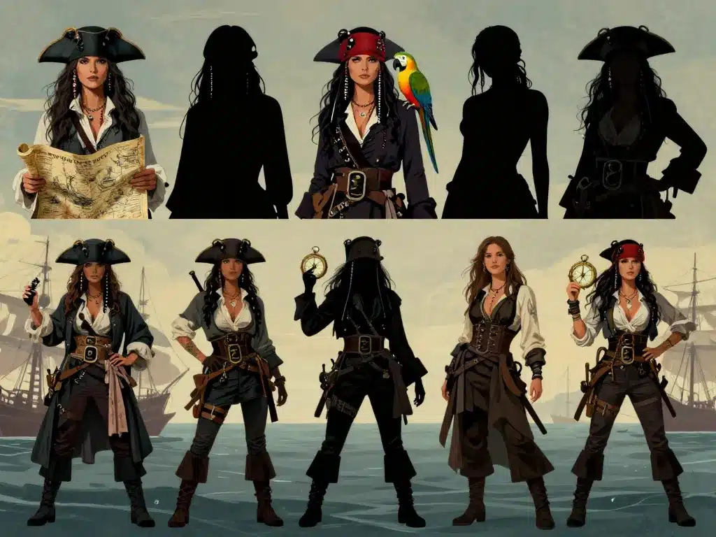 pirate deguisement femme personnalisation détails originaux