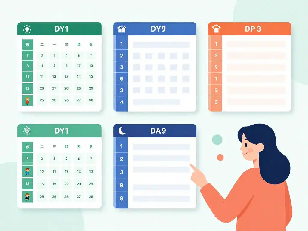 planning nounou excel gratuit options organisation