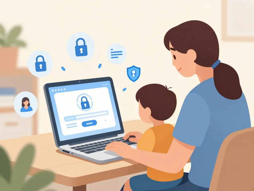 accès sécurisé portail famille blain parent enfant ordinateur