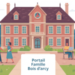 portail famille bois d arcy illustration famille ordinateur mairie