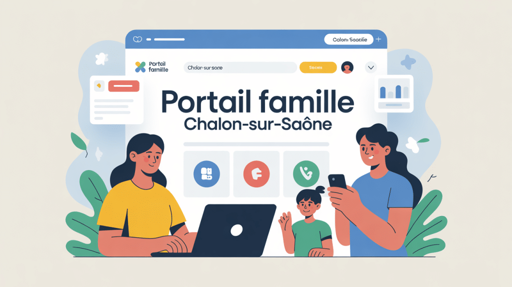 Illustration familiale portail famille Chalon sur Saône