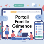 portail famille gemenos illustration centrale familles devant ordinateur