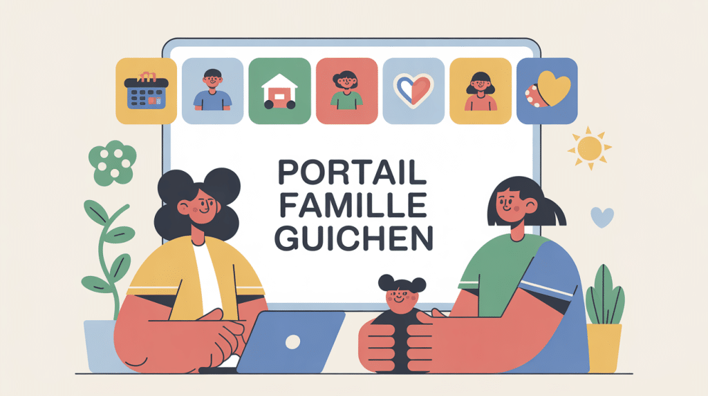 Portail famille Guichen illustration démarche famille