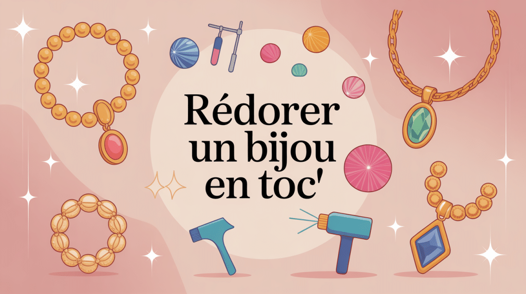 redorer un bijou en toc bijou fantaisie relooké
