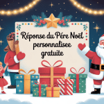 réponse du père noël personnalisée gratuite décoration magique