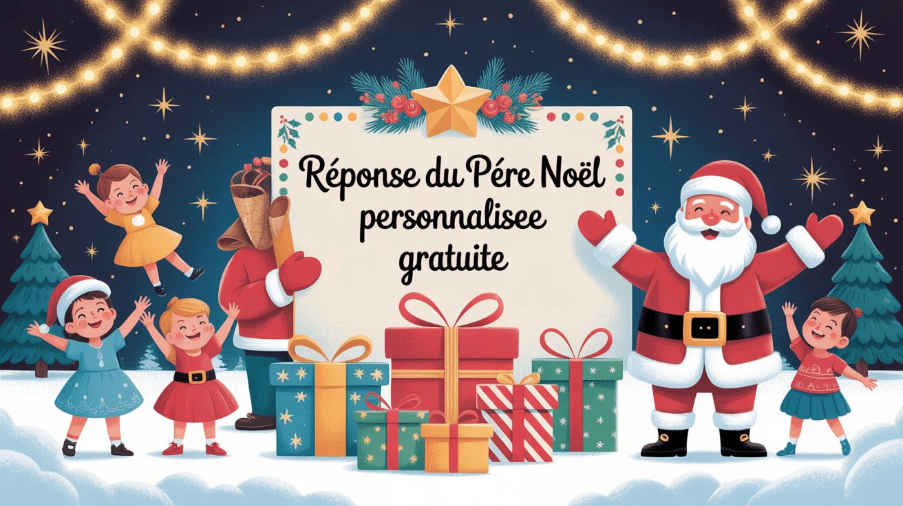 réponse du père noël personnalisée gratuite décoration magique