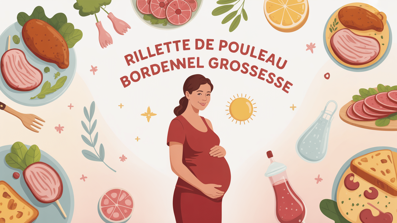 illustration rillette poulet bordeau chesnel femme enceinte atmosphère rassurante