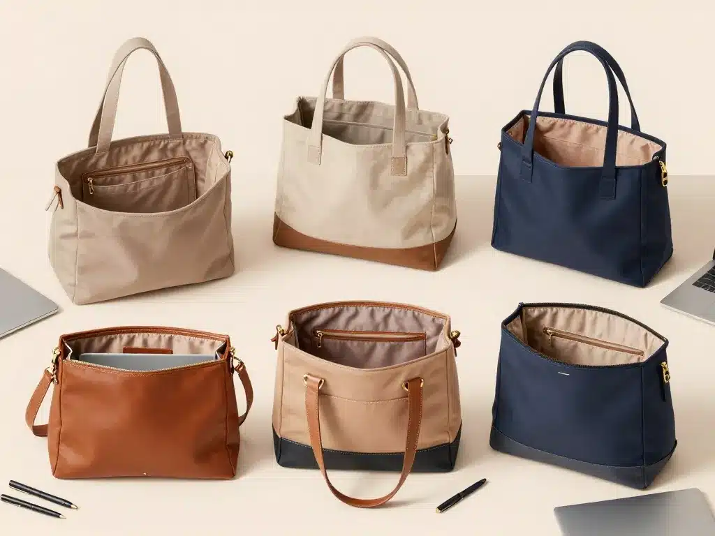 sac pour travailler femme compartiments matériaux robustes