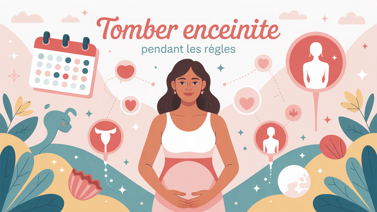 Illustration fertilité menstruations tomber enceinte pendant les règles témoignage